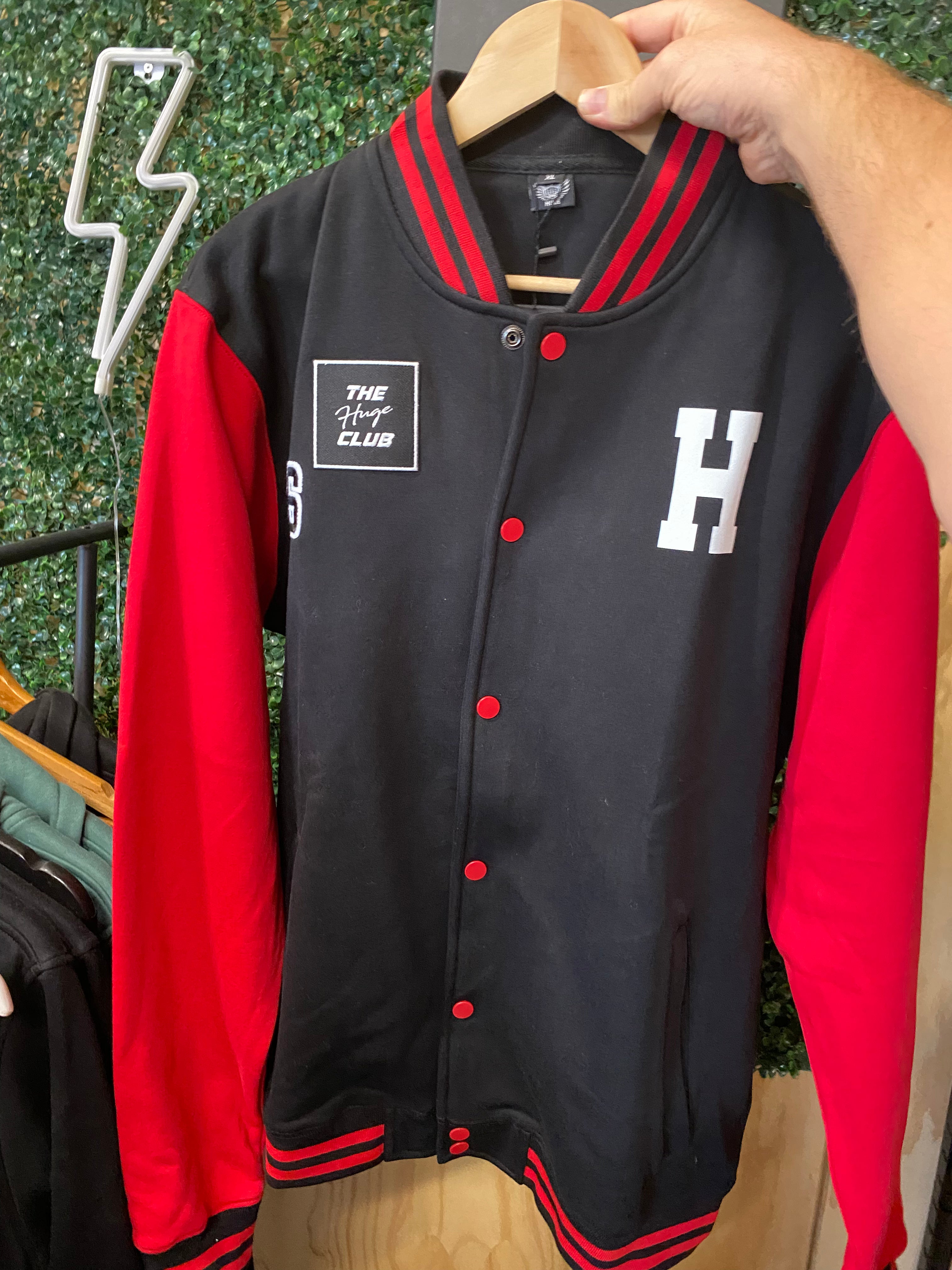 College Jacket Black Red